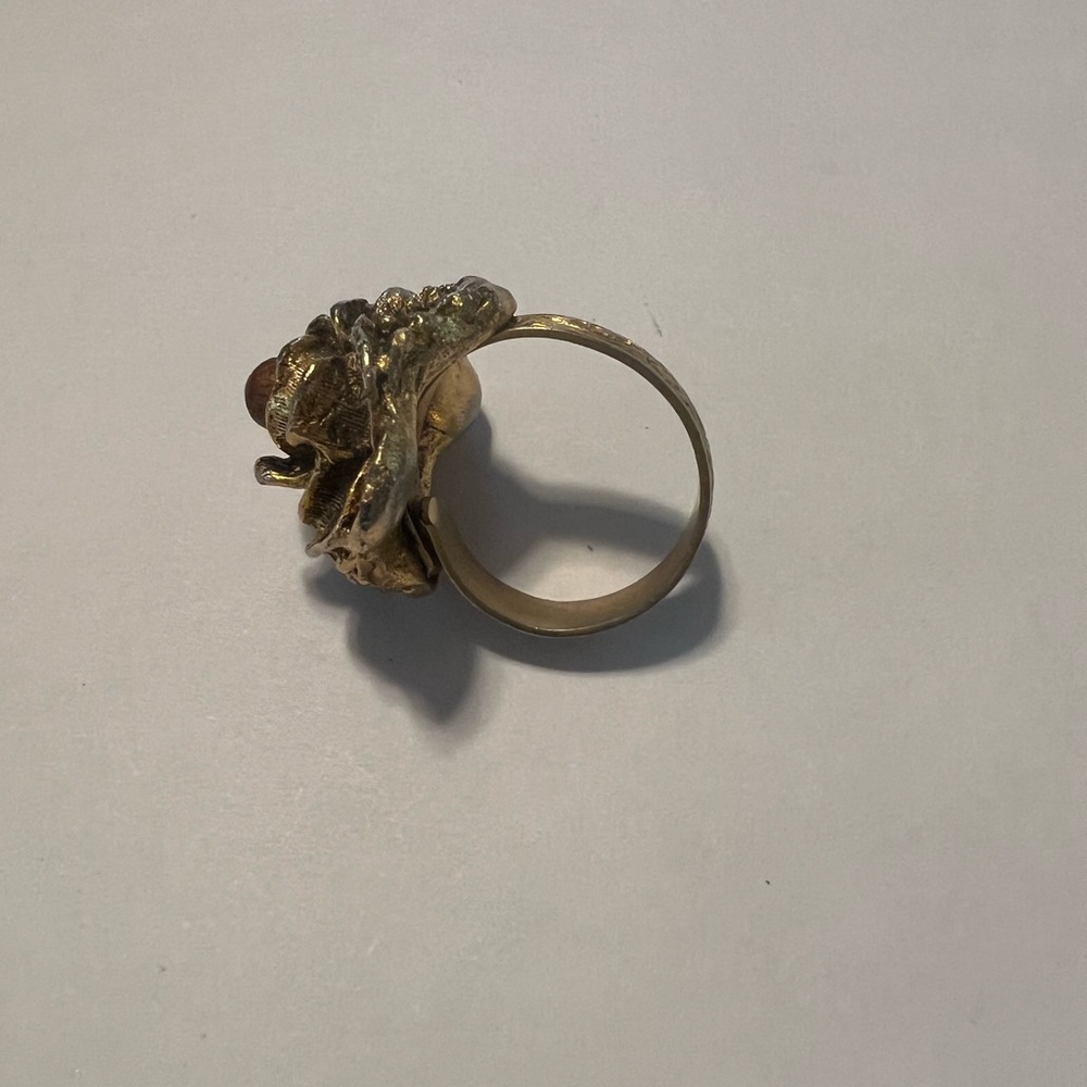 Vintage adjustable flower ring - Picture 6 of 7
